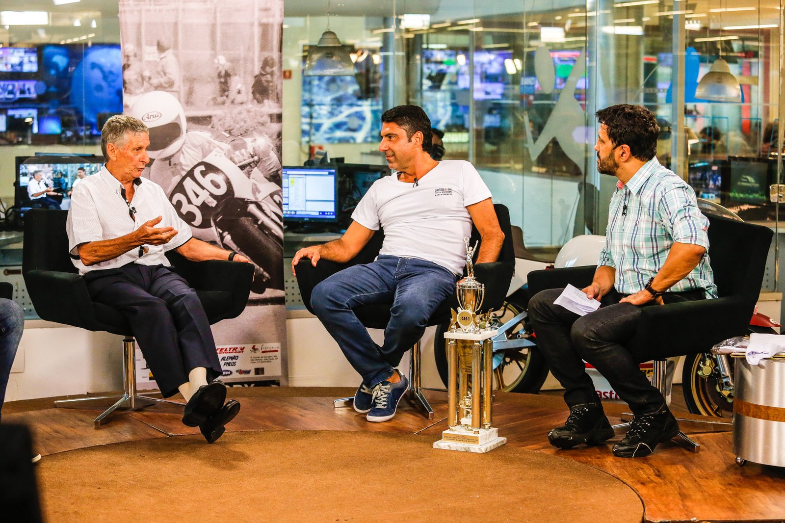 04/02/2015 – 1o Encontro Motostory: Daytona 83 349 – Programa Supermotor – Sarachú, Netinho, Celso Miranda – Foto: Haroldo Nogueira / Motostory