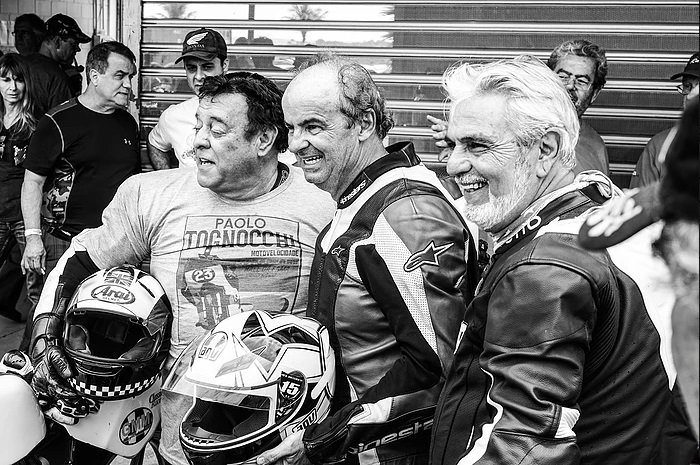 Os mitos Edmar Ferreira, Roberto Boettcher e Milton Cigano -  - Foto Eduardo Ibañez / ICGP Brasil