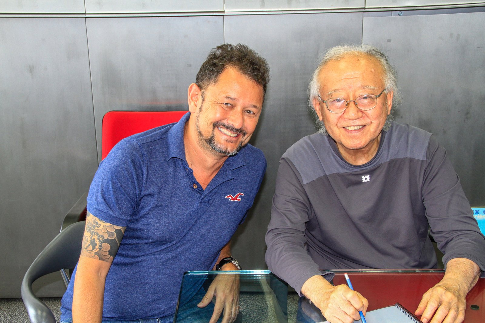 Haroldo Nogueira com Ruy Ohtake, clicado por Carlãozinho Coachman – Motostory