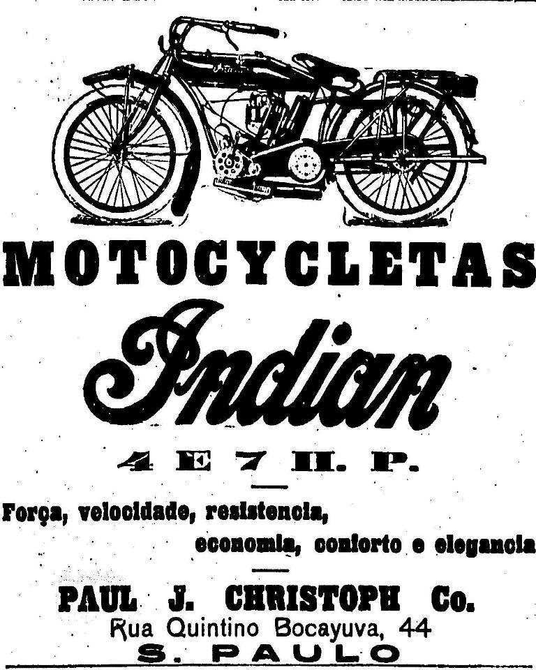 Advertising of the Indian Importer, Paul J. Christoph Co., September 7, 1913 published in the newspaper O Estado de São Paulo