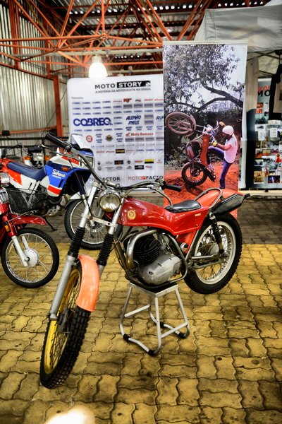 The Montesa Cota 247 of 1974 with which Carlão Coachman began the practice of the Trial in Brazil – Photo Miguel Costa Jr. / Motostory