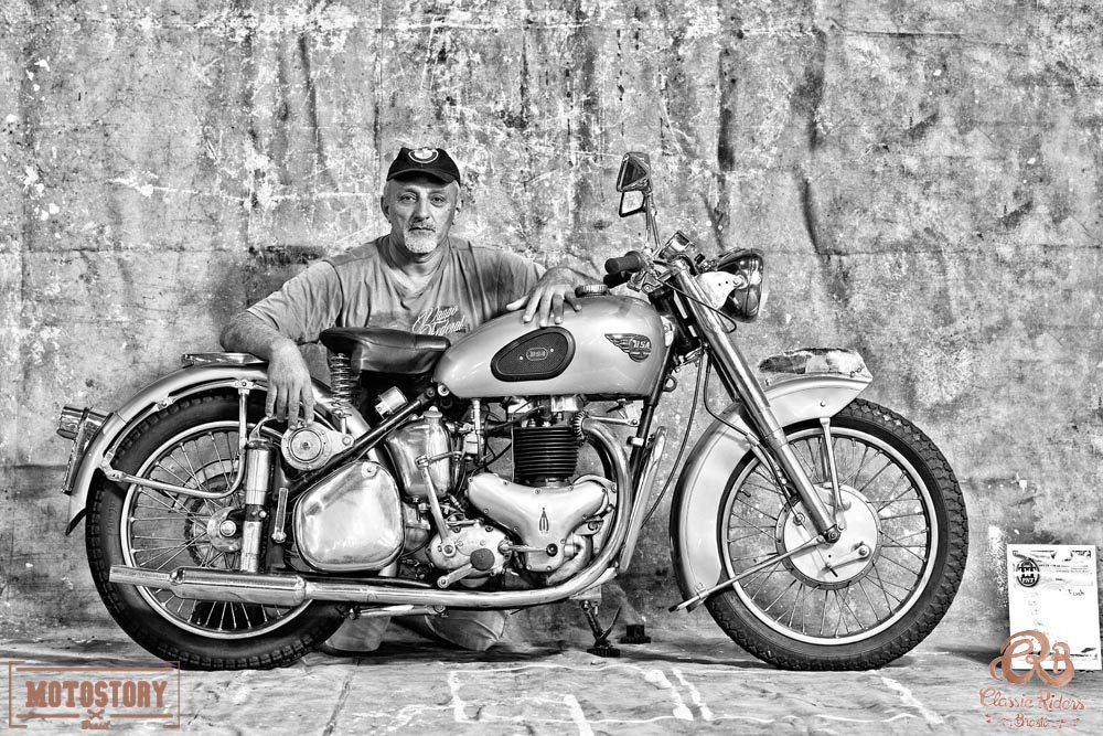 Paulo Roberto e a Inglesa BSA 650 cc, Golden Flash de 1962 - Foto Wel Calandria / Classic Riders Brasil / Motostory