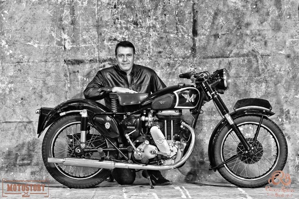 João DKJawa e sua Matcheless G80S de 500cc, fabricada em 1949 - Foto Wel Calandria / Classic Riders Brasil / Motostory