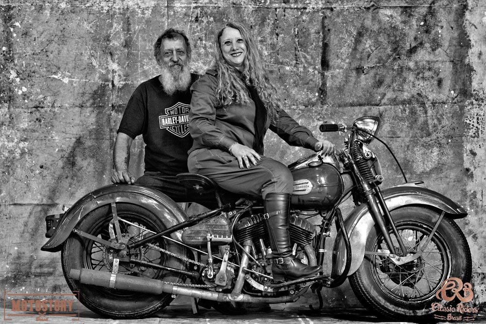 João Jesus e Nancy do Prado - Foto Wel Calandria / Classic Riders Brasil / Motostory