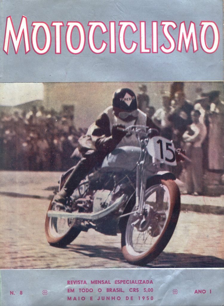 Capa da edição Numero * da Motociclismo, maio / junho de 1950 – Reprodução Motostory