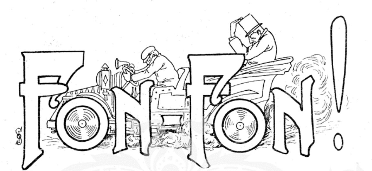 Logotipo do semanário  FON FON! de 1907
