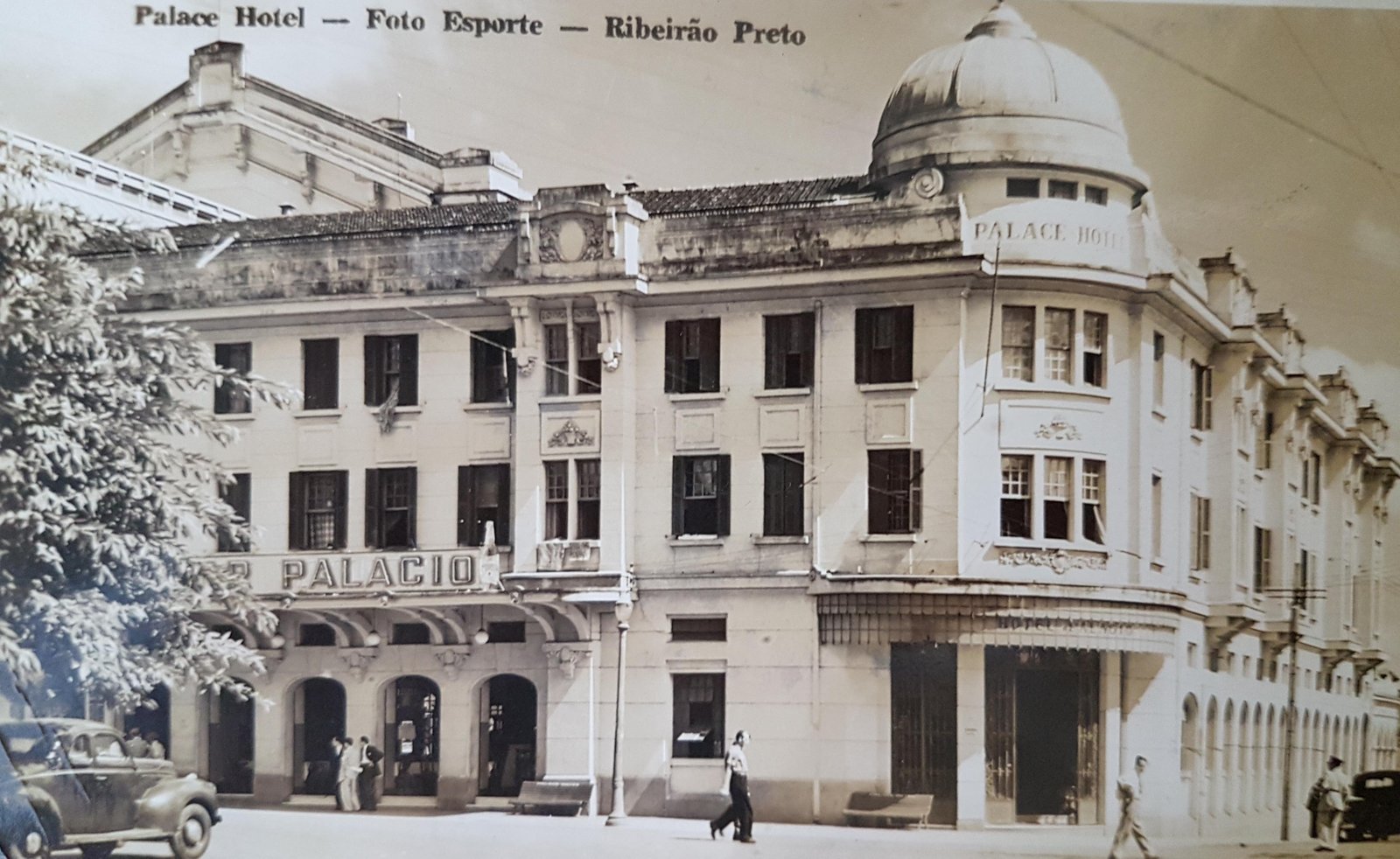 Palace Hotel - Ribeirão Preto em 1949 - Acervo Edgard Soares / Motostory
