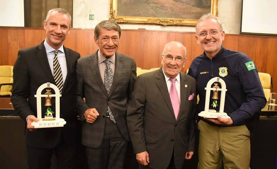 Carlãozinho Coachman, Leonardo Ugolini, Gaetano Luigi e o Policial Bácaro, outro amigo de longa data – Foto A3 Agência