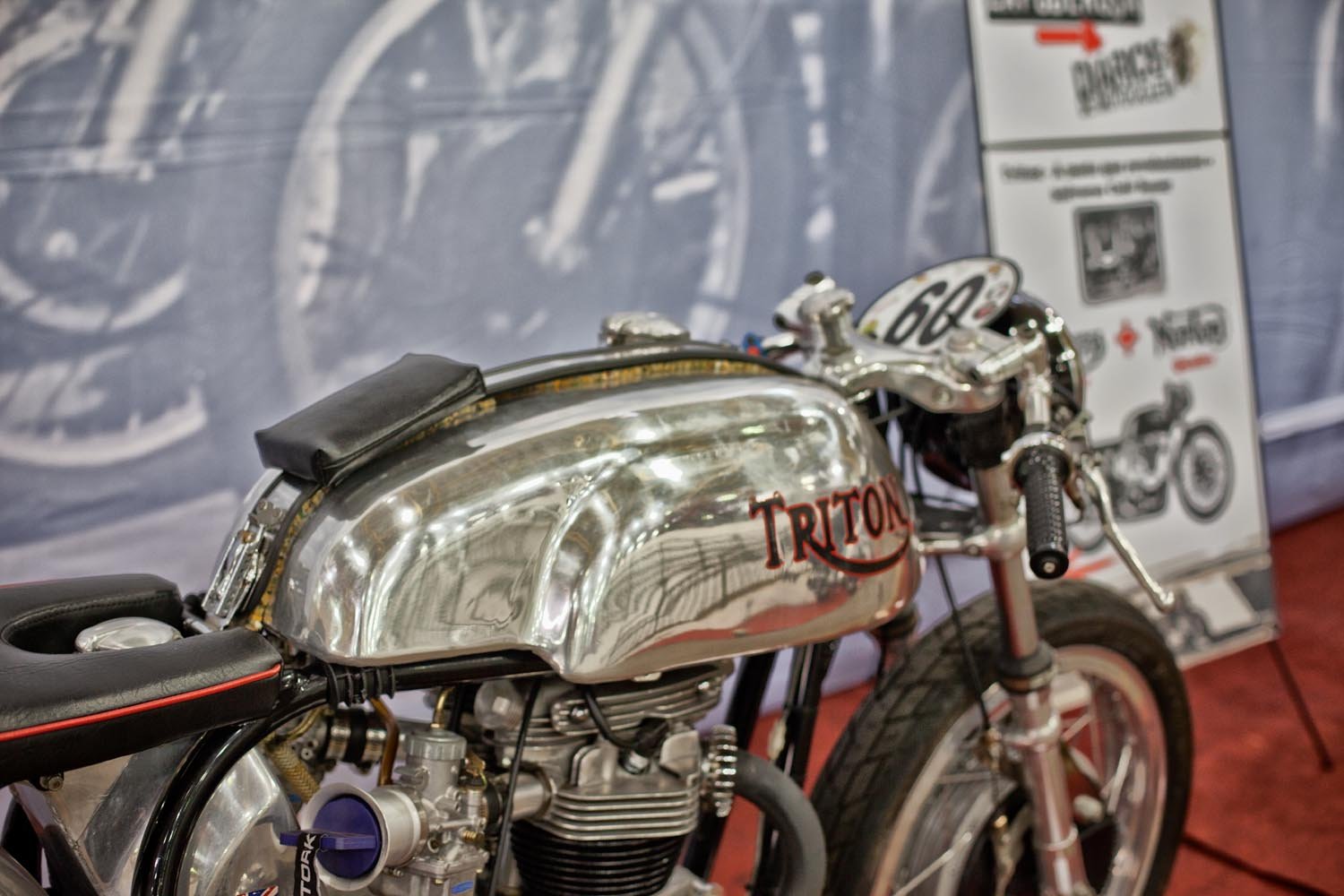 A Triton da coleção de Justiniano Proença exposta no PNT-TT 2018 - Foto de Wel Calandria / Classic Riders Brasil