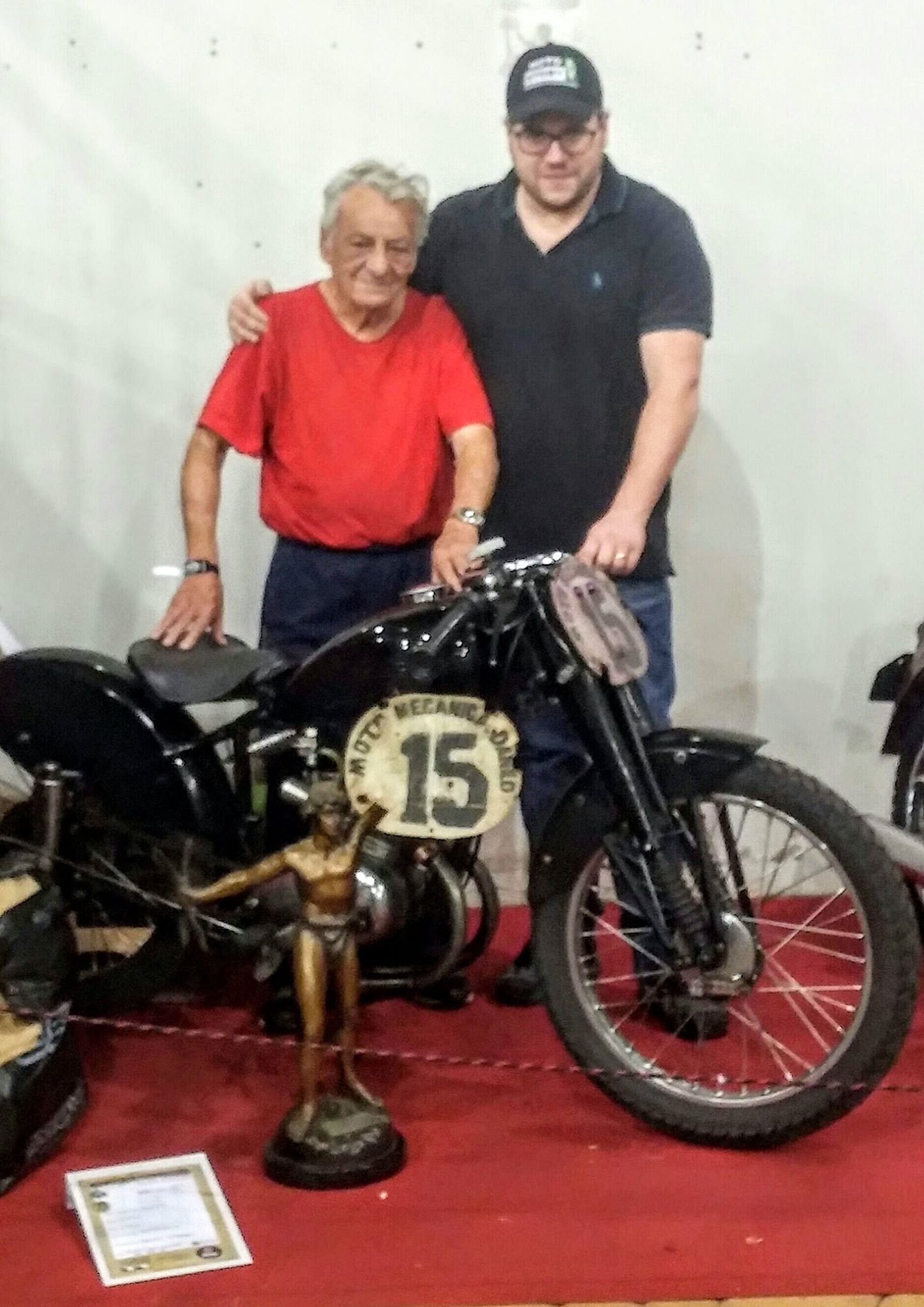 o Sr. Danilo Afornali com o neto do grande amigo Edgard Soares durante o PNT-TT 2018 – Foto Edgard Soares