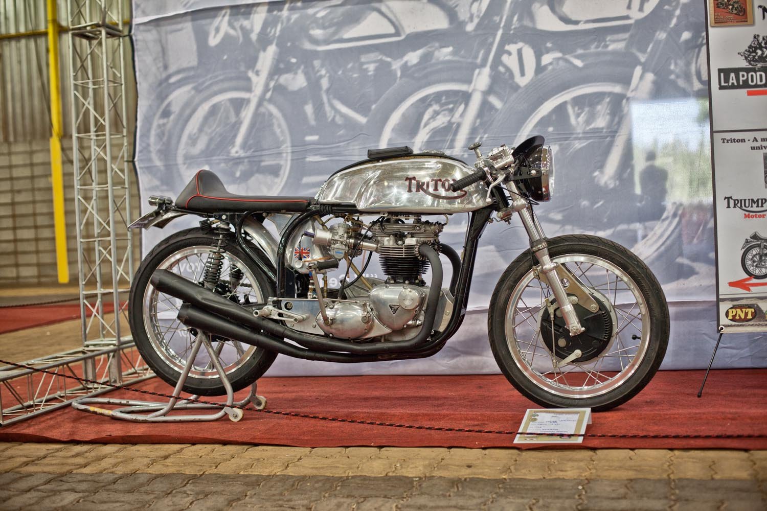 A Triton da coleção de Justiniano Proença exposta no PNT-TT 2018 - Foto de Wel Calandria / Classic Riders Brasil