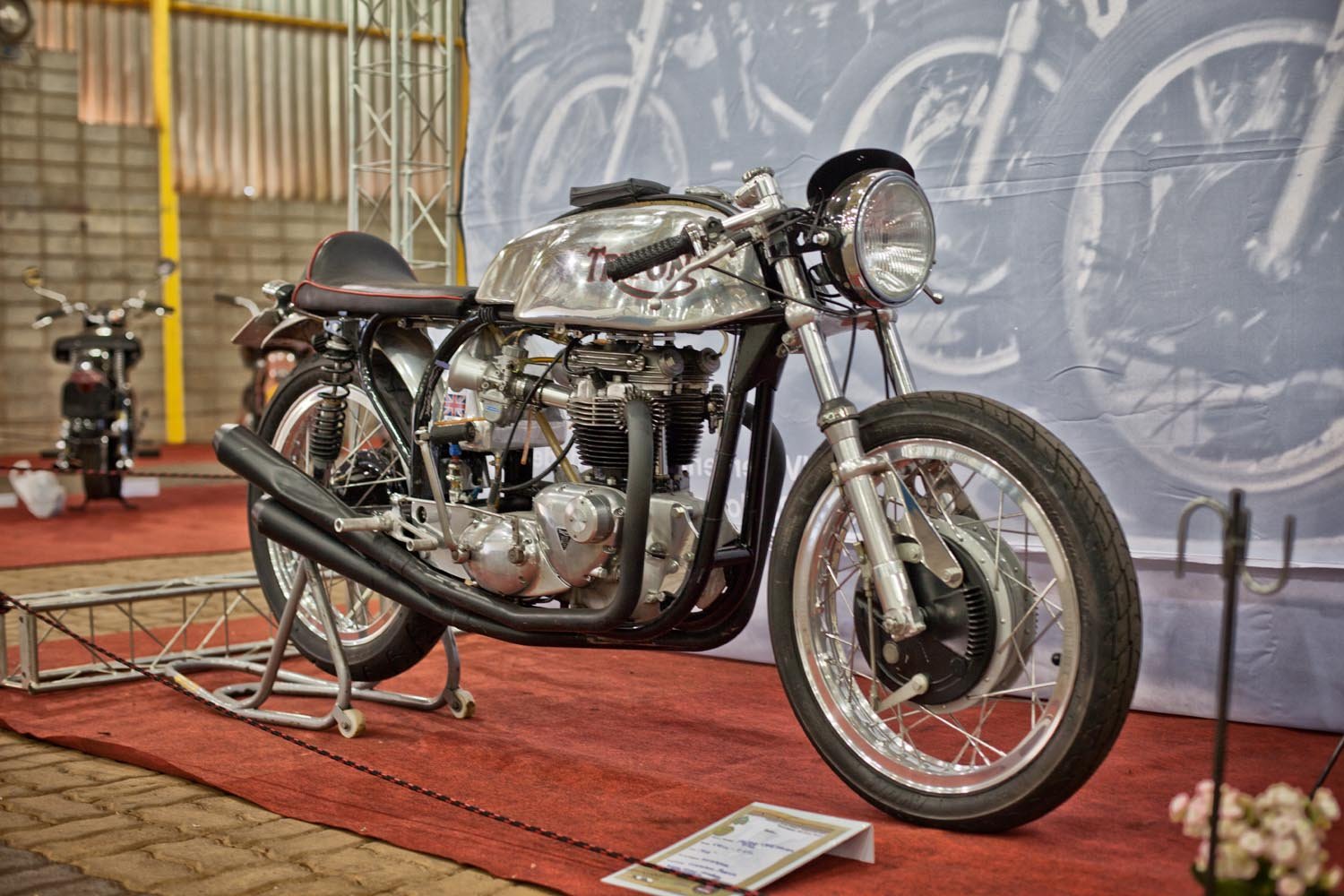 A Triton da coleção de Justiniano Proença exposta no PNT-TT 2018 - Foto de Wel Calandria / Classic Riders Brasil