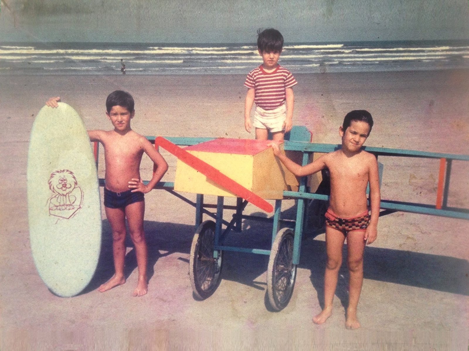Mauro, Murilo e Marcelo Letizia na época em que nos conhecemos, no início dos anos 70. – Foto Acervo Mauro Letizia