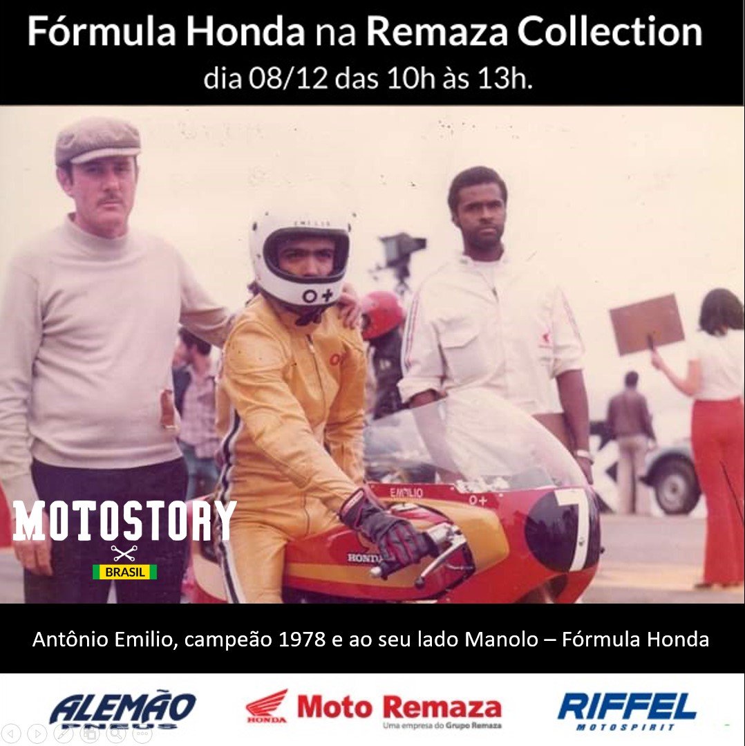 Manolo, de boina, e Antonio Emilio, campeões da primeira edição da FH em 1978
