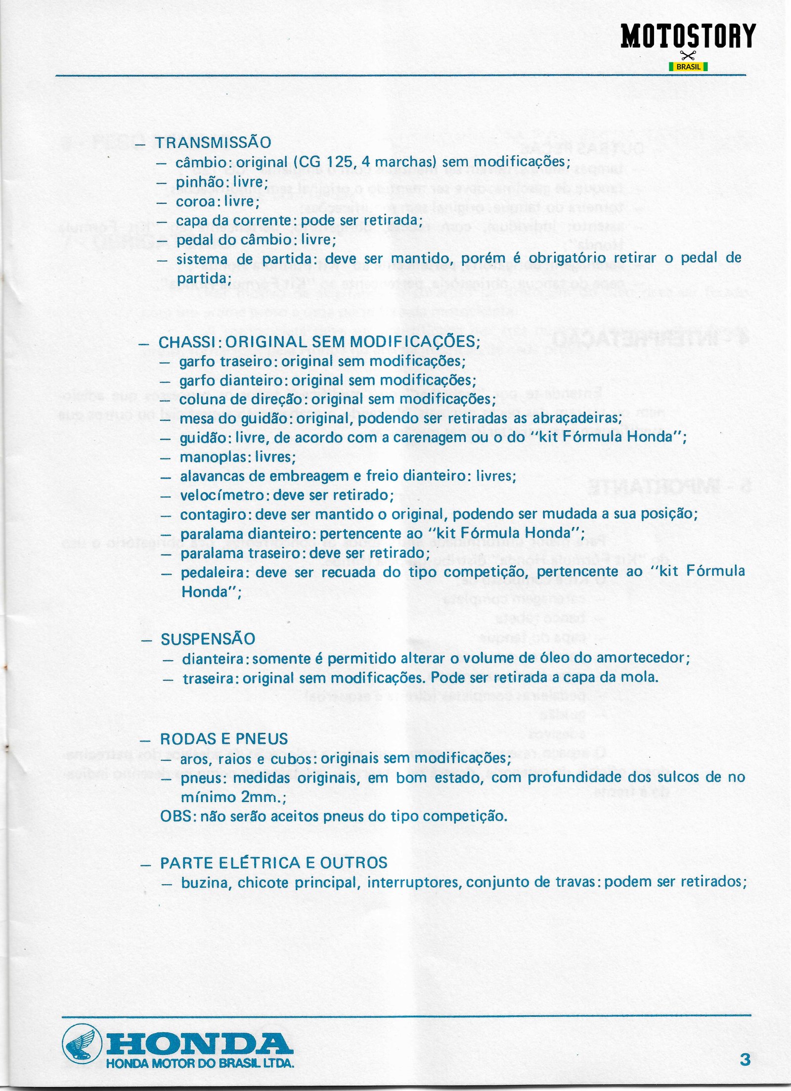 Regulamento FH 1978 - Pag. 3 - Acervo Motostory