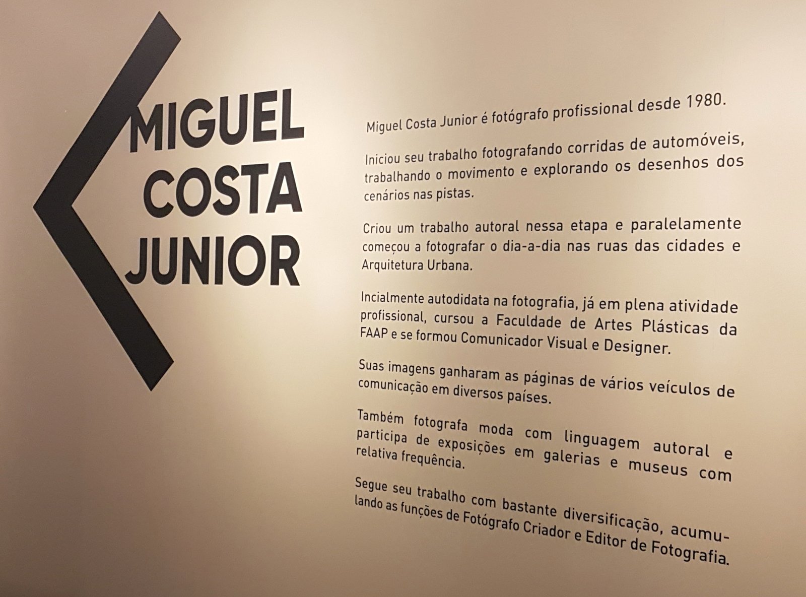 O artista da imagem Miguel Costa Jr empresta sua genialidade para a Exposição São Paulo em Movimento na mostra criada pelo mObgraphia, do amigo e fotógrafo Ricardo Rojas, nosso muito obrigado pela parceria - Foto Carlãozinho Coachman