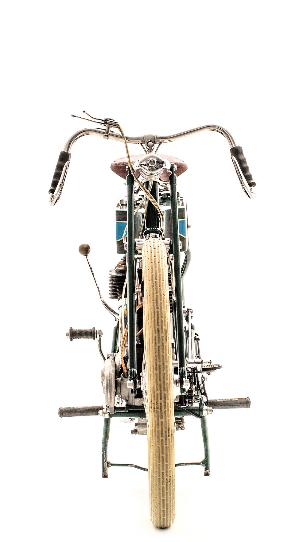 O câmbio de três marchas da marca Sturmey-Archer é um dos destaques da Trusty. Foto Wel Calândria.