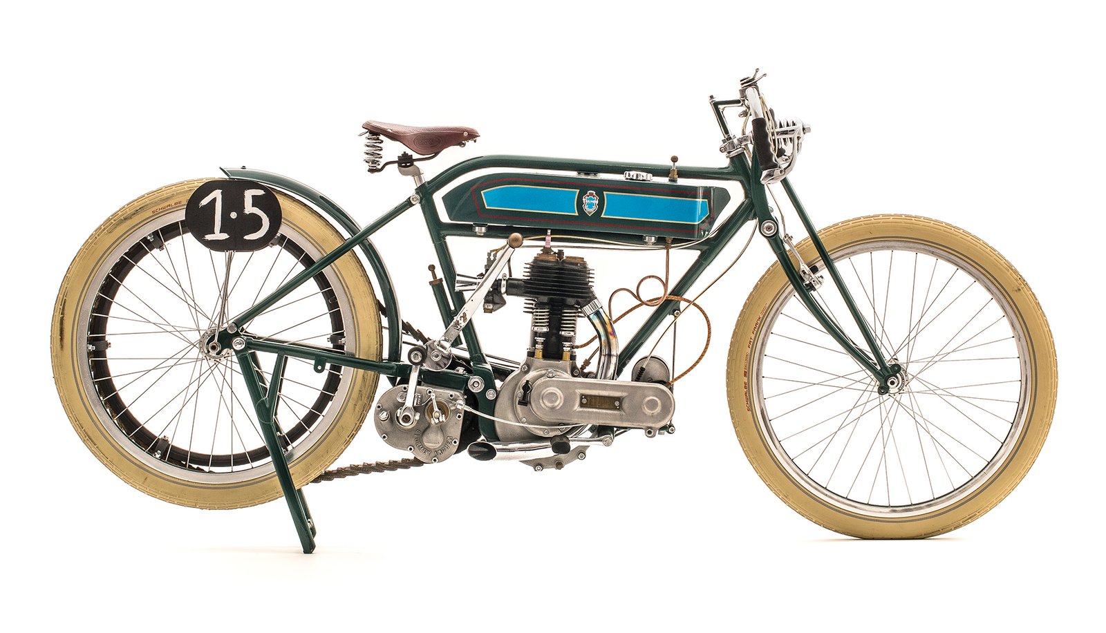 A Triumph Type H - Trusty foi produzida entre 1915 e 1923. Só durante a I Guerra Mundial foram mais de 30 mil unidades para abastecer as tropas aliadas. Foto Wel Calândria