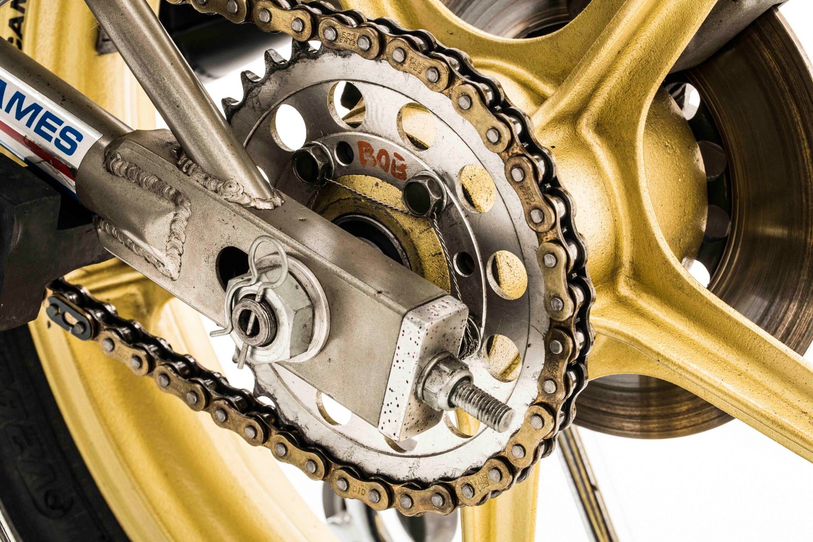 A Yamaha TZ 350 Bakker de Lucilio Baumer, restaurada por Bob Keller - Foto Wel Calândria