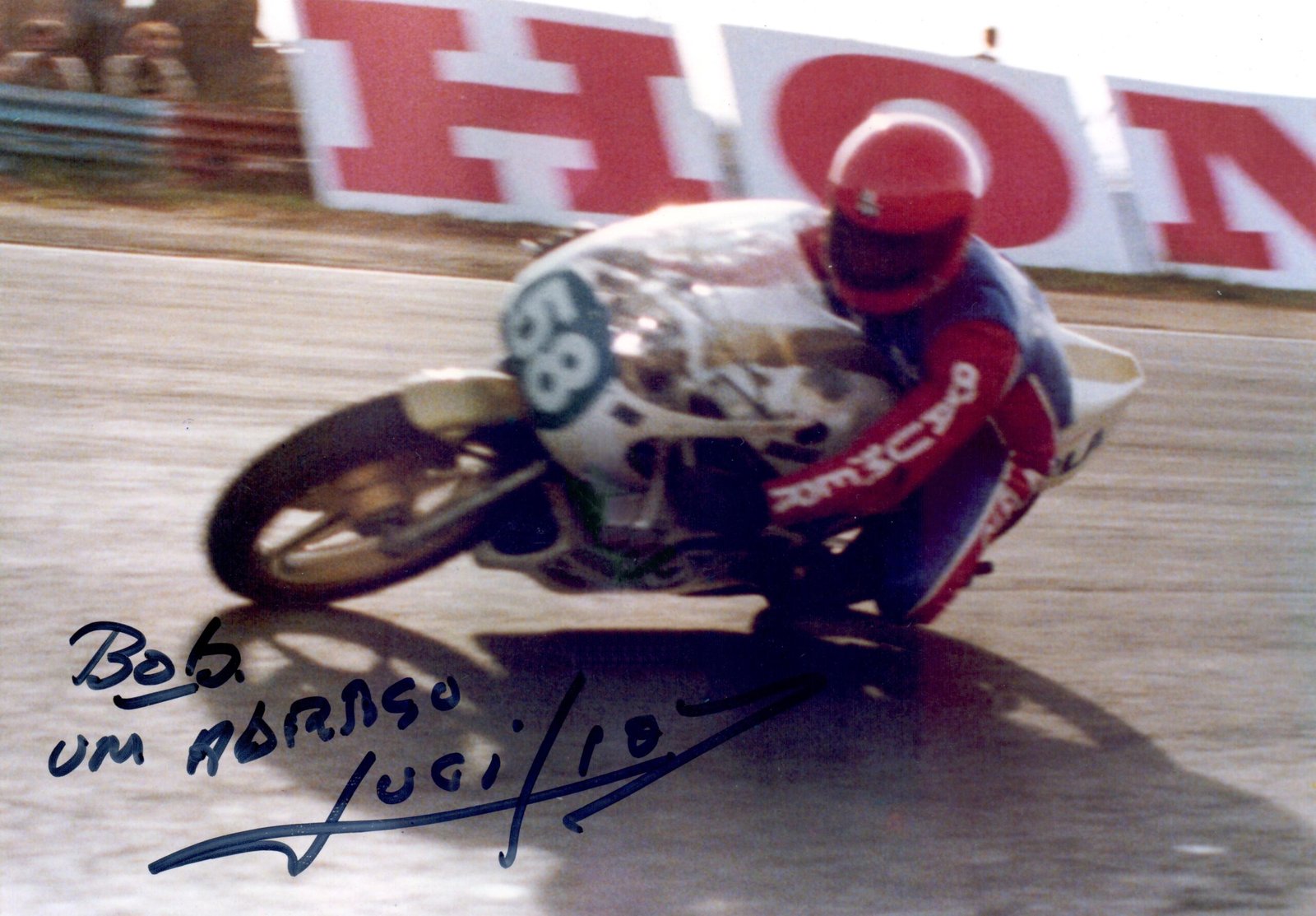 Lucilio Baumer campeão brasileiro de motovelocidade em 1980, Cat 350 Especial - Foto Bob Keller / ICGP Brasil