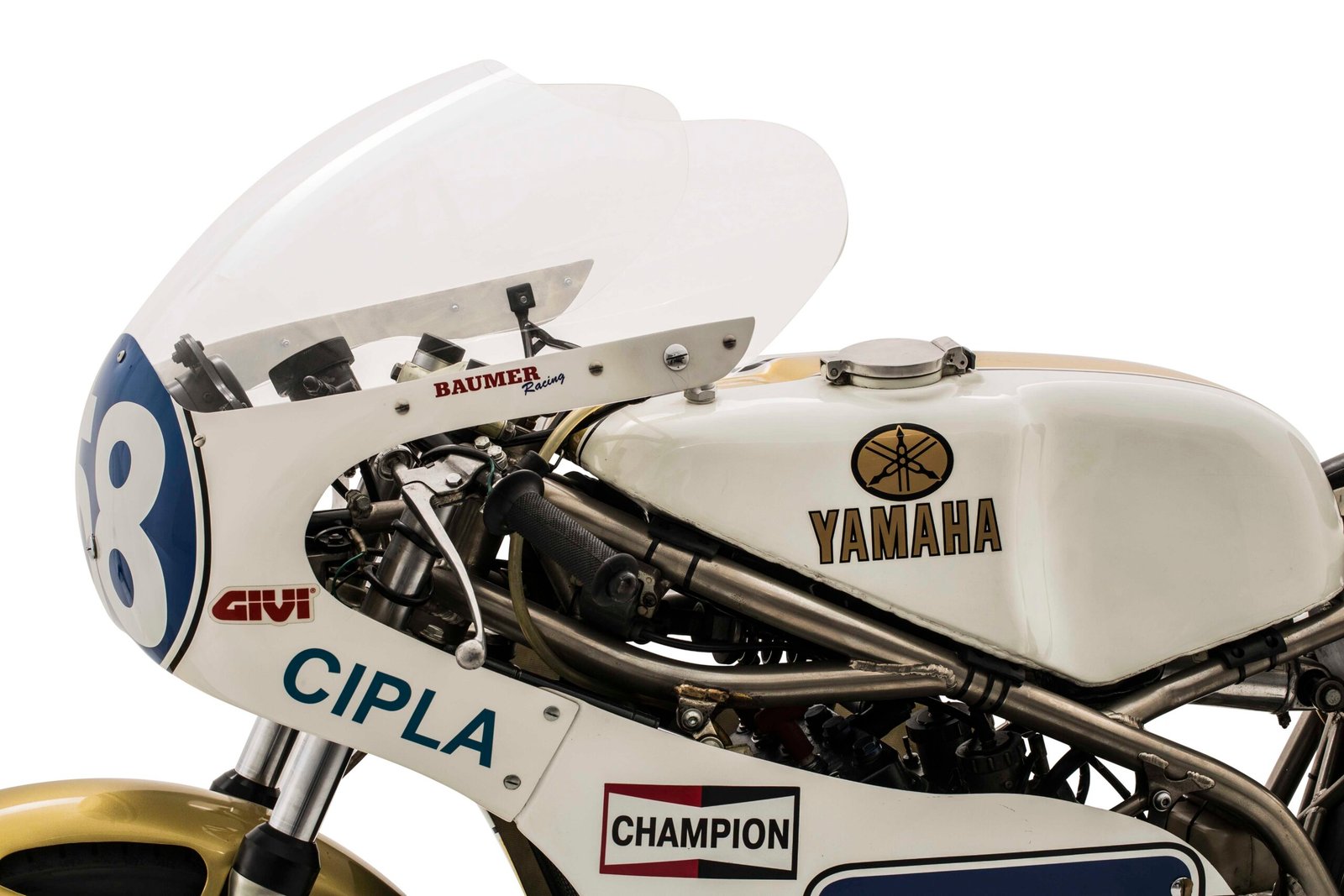 A Yamaha TZ 350 Bakker de Lucilio Baumer, restaurada por Bob Keller - Foto Wel Calândria