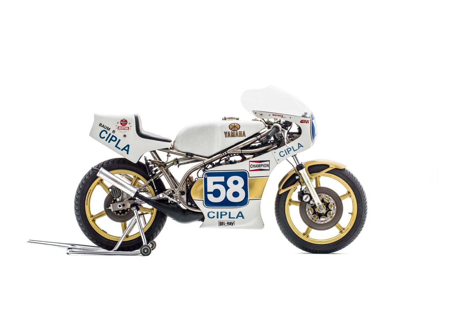 A Yamaha TZ 350 Bakker de Lucilio Baumer, restaurada por Bob Keller - Foto Wel Calândria