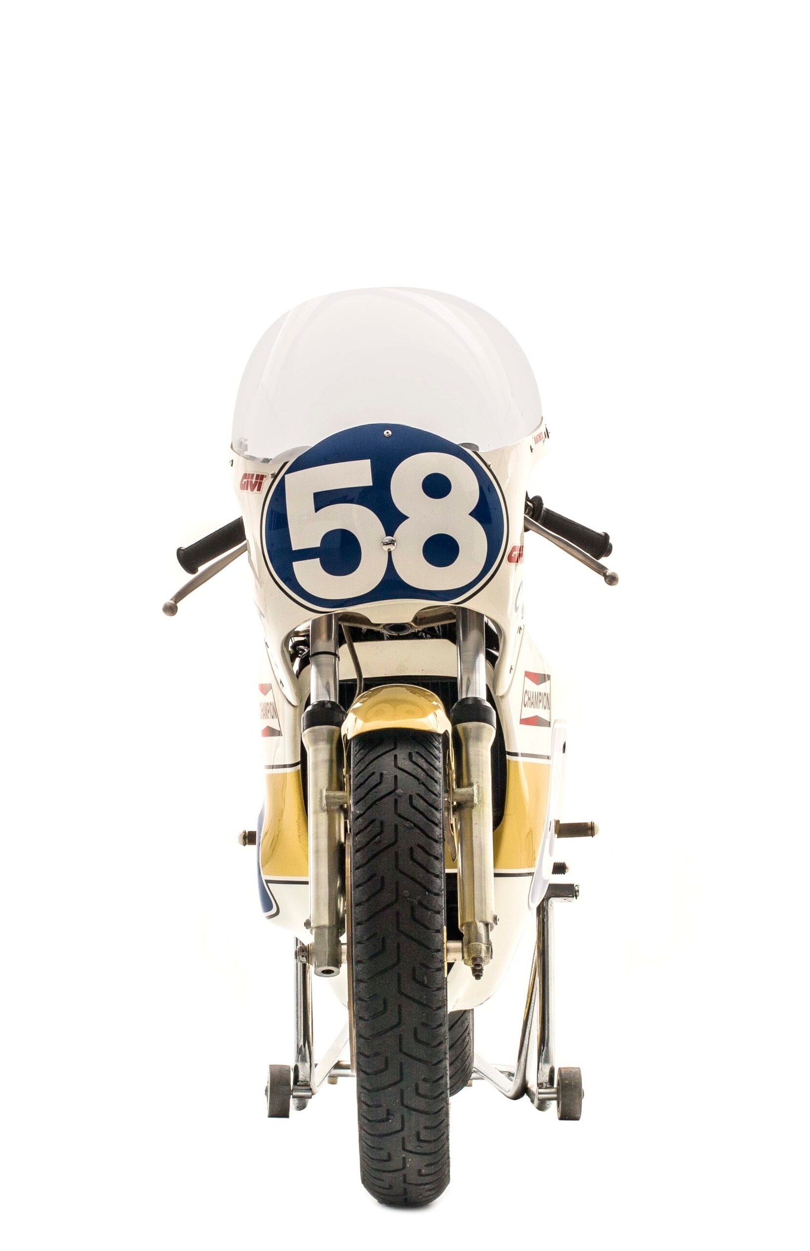 A Yamaha TZ 350 Bakker de Lucilio Baumer, restaurada por Bob Keller - Foto Wel Calândria