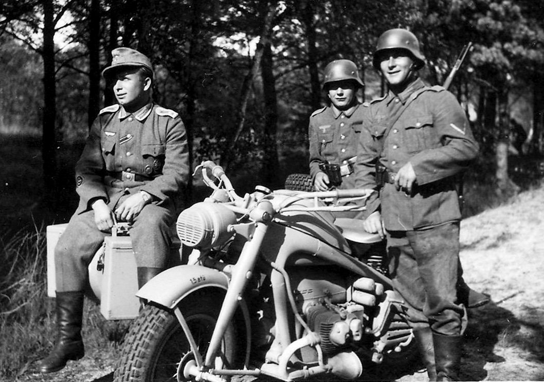 Zundapp KS 750 fotografada durante a II Guerra Mundial