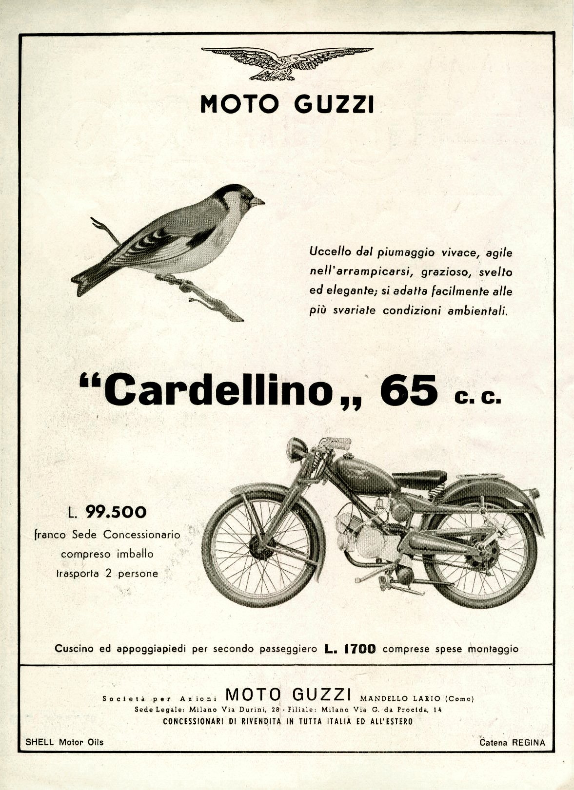 Moto Guzzi Cardellino 1954 - Moto Classic Museum