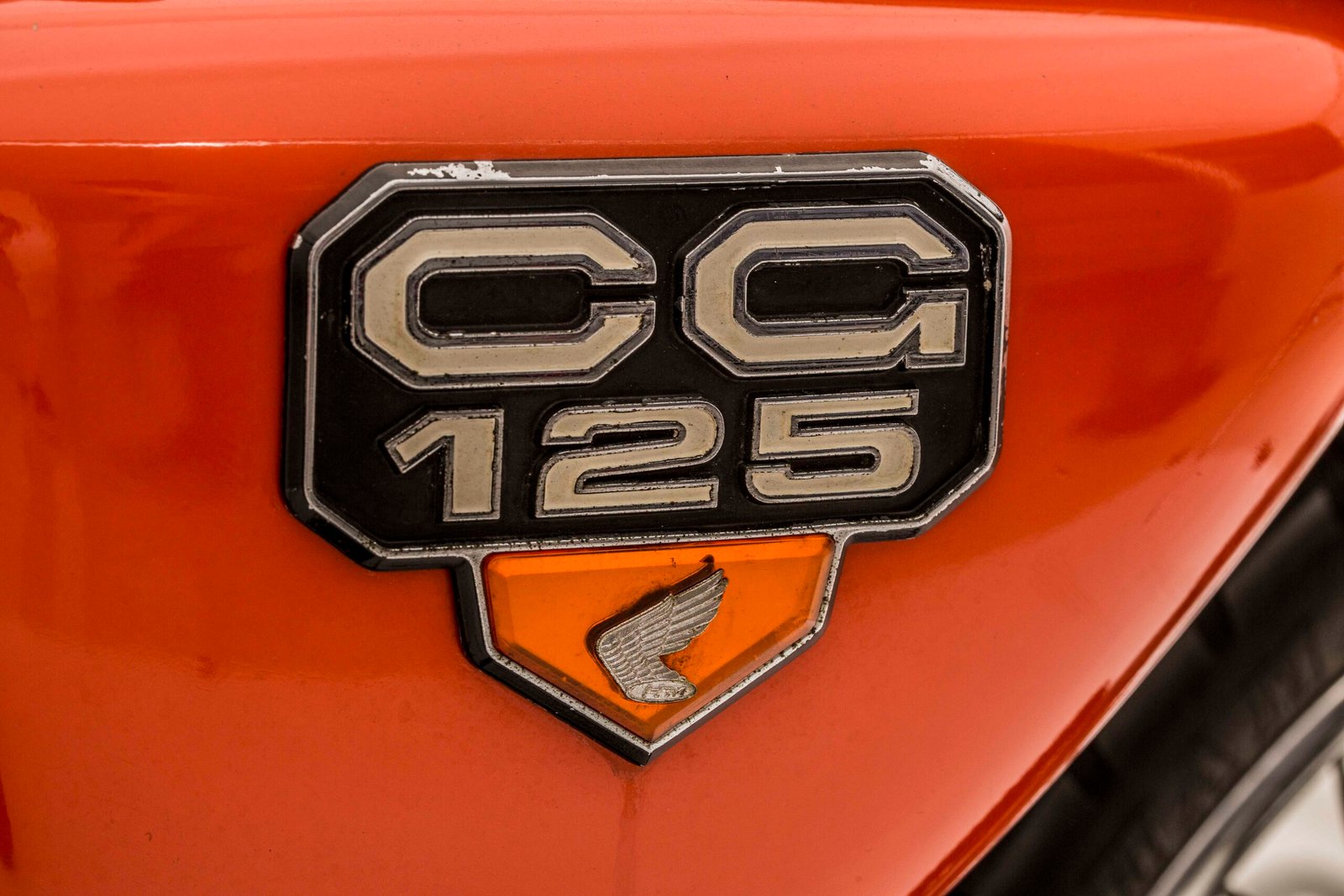 Honda CG 125 "Bolinha" de 1976 - Foto Wel Calândria