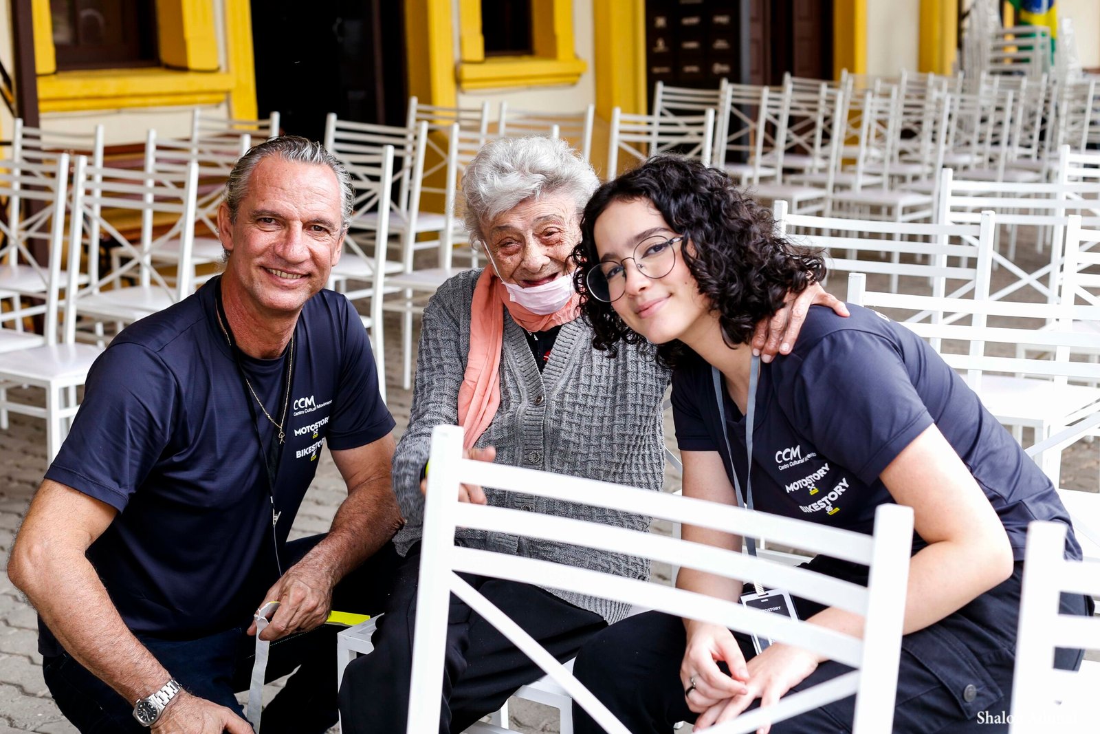 Carlãozinho, Dedé Ceccarelli e Lídia Coachman na inauguração do Centro Cultural Movimento em novembro de 2021 - Foto Shalon Adonai