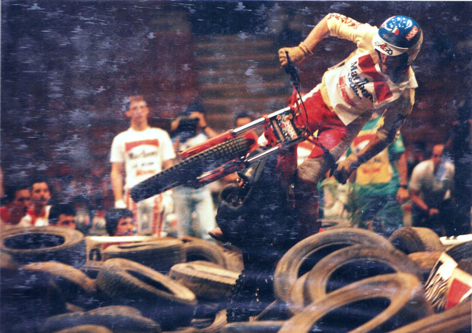 Andreu Codina no Trial Indoor no Ginásio do Ibirapuera em 1985