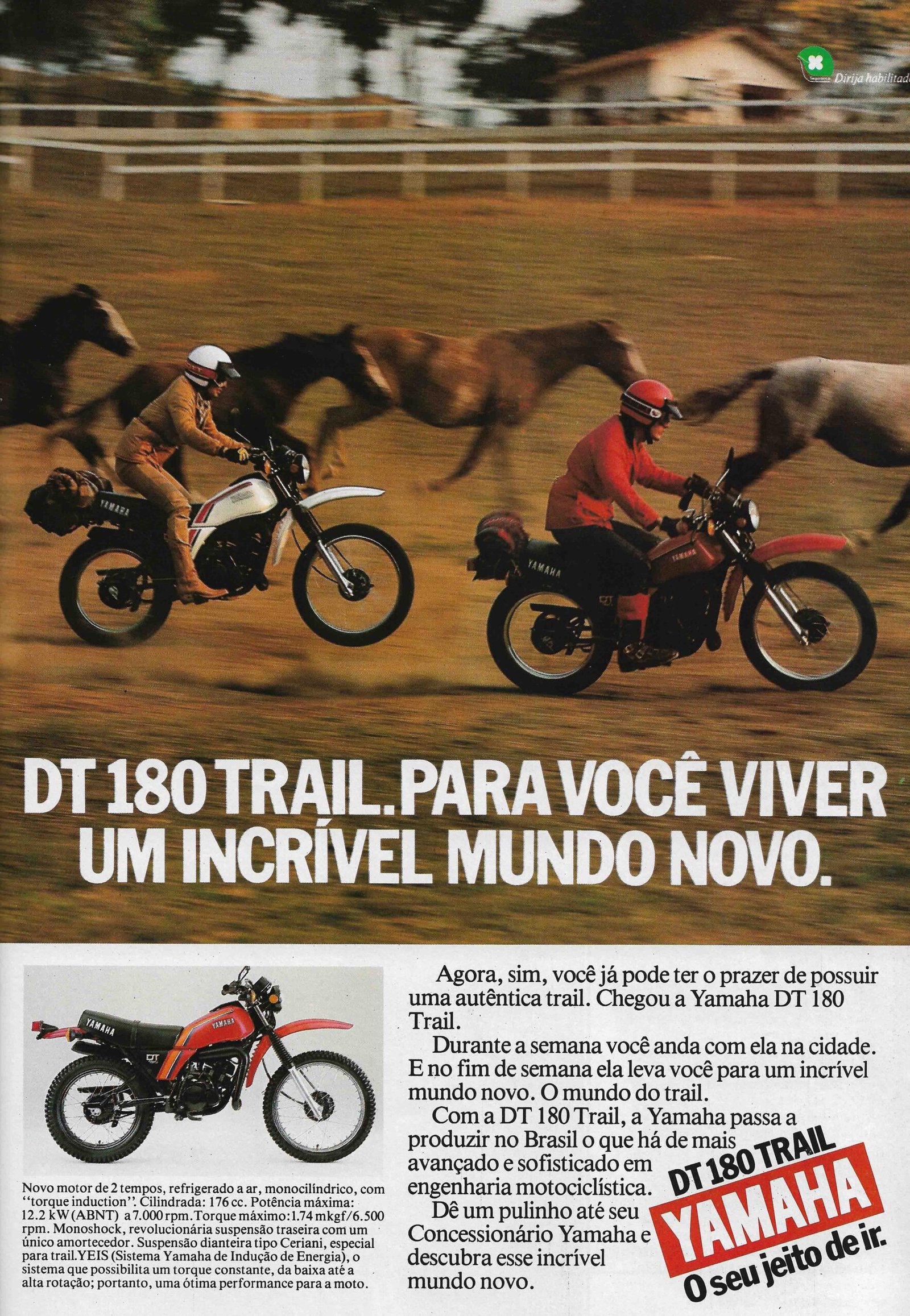 Anúncio lançamento Yamaha DT 180