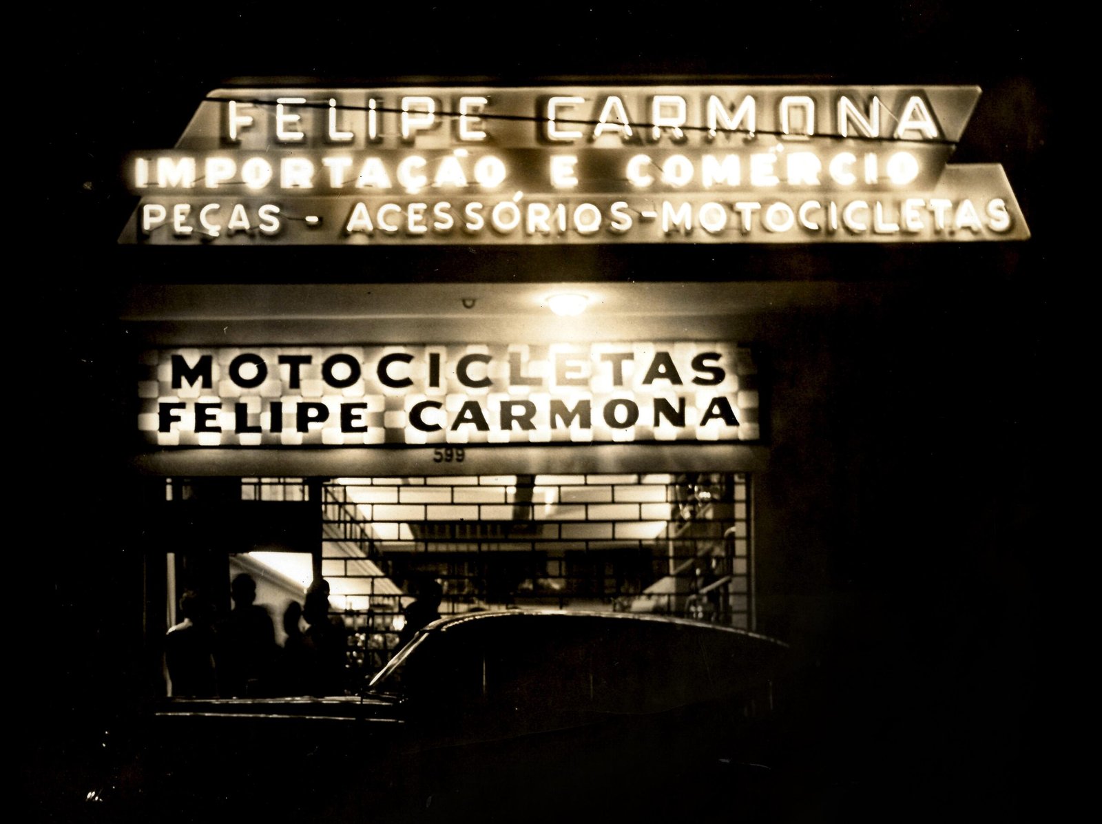 Fachada da loja de Felipe Carmona no centro de São Paulo - Acervo família Carmona